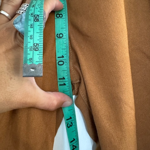 AMERICAN APPAREL HIGH WAISTED DISCO PANTS IN TAN DENIM sz SMALL - Picture 5 of 10
